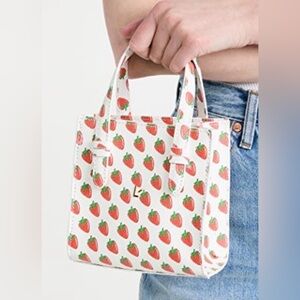 Larroudé Mini Phoebe Tote Bag with Strawberry Print - sold out
